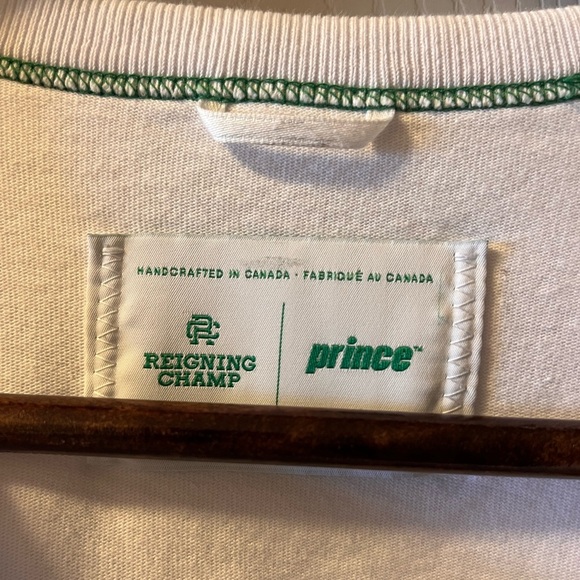 Mens Reigning Champ X Prince Short Sleeve T Shirt Collaboration - Picture 3 of 8